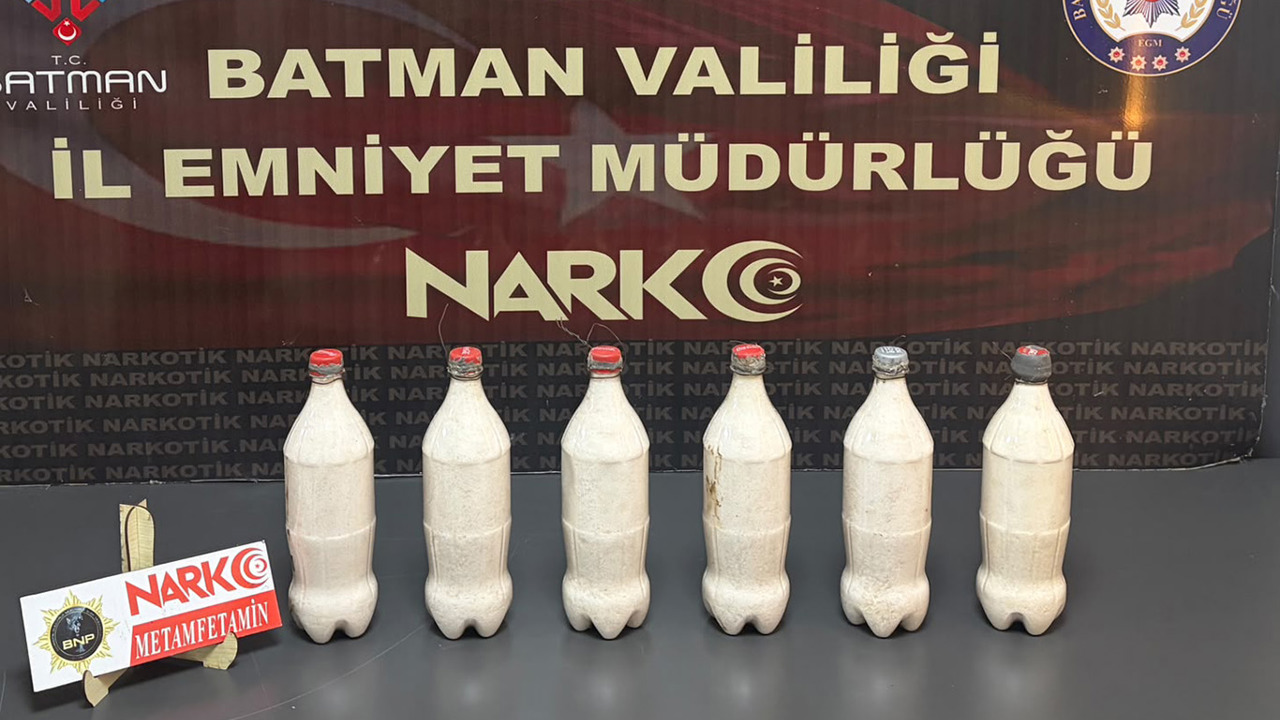 Batman'da aracın benzin deposunda 5 kilo metamfetamin ele geçirildi