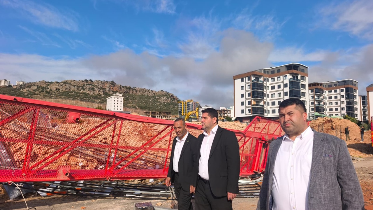 HÜDA PAR hortum faciasının yaşandığı şantiyede incelemelerde bulundu