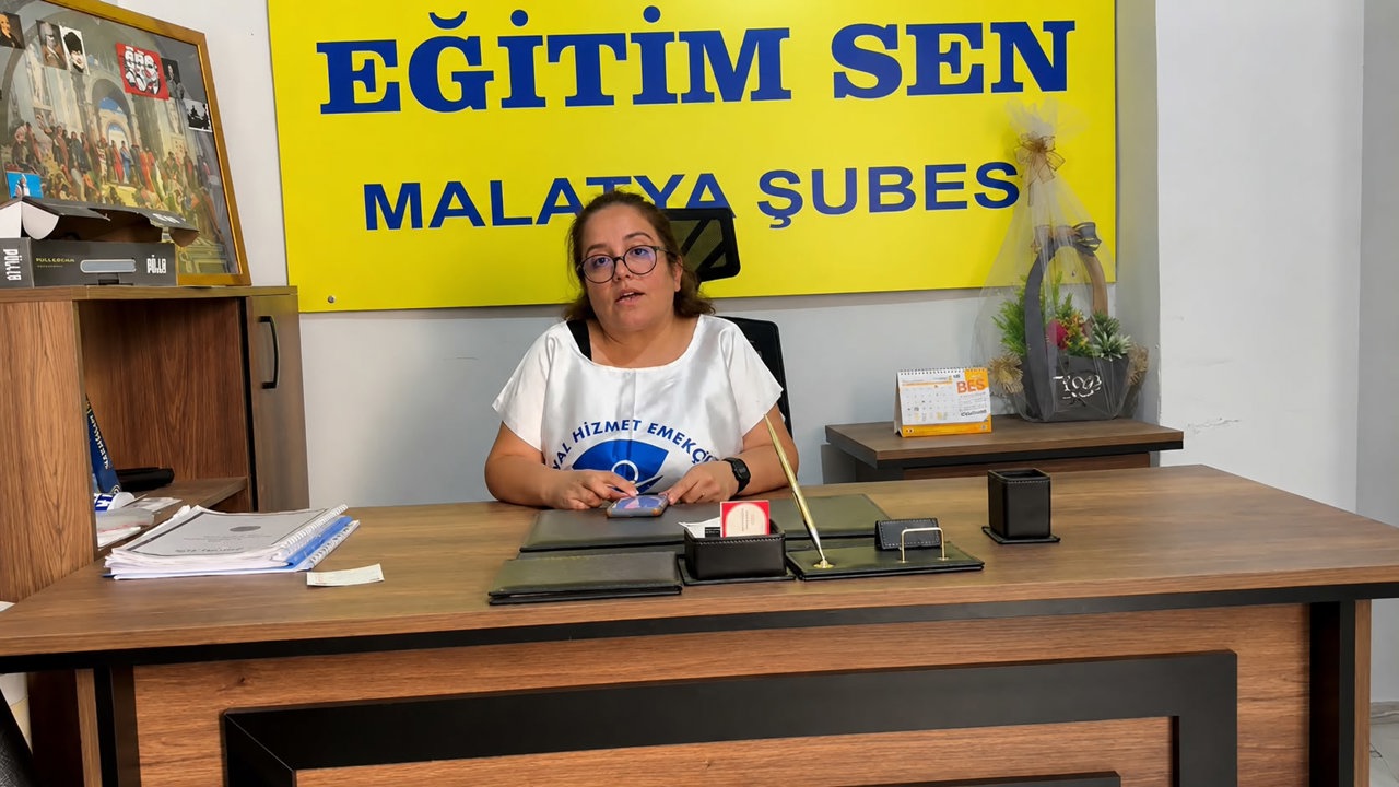 Sağlık ve Sosyal Hizmet Emekçileri Sendikası (SES) Malatya Şube Başkanı Cansu Ca