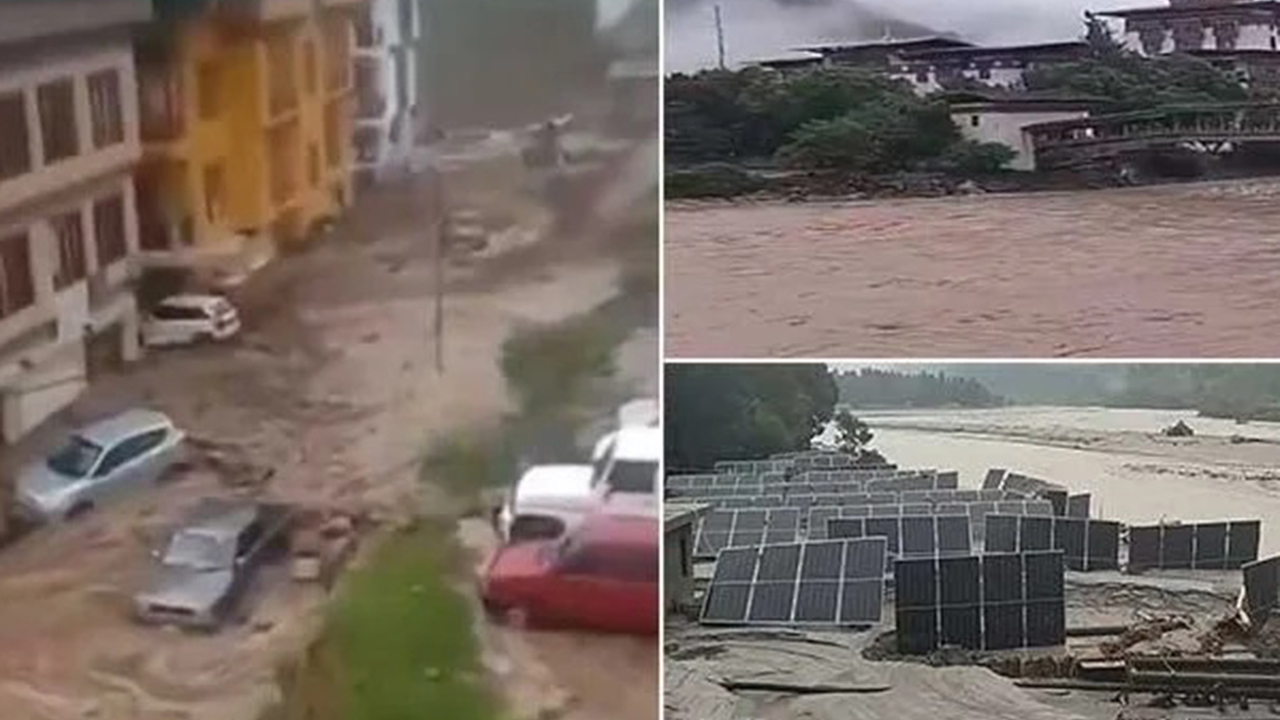 Butan'da buzul gölü taşması sonucu sel meydana geldi