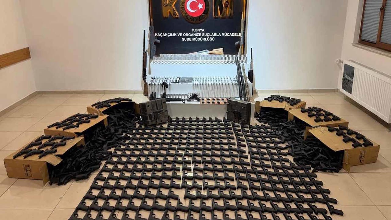  Konya’da kaçak silah operasyonu: 4 şüpheli tutuklandı