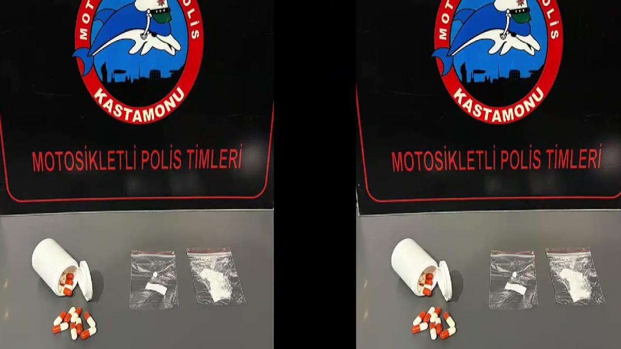 Kastamonu'da huzur ve güven uygulaması: Kokain ve sentetik hap ele geçirildi