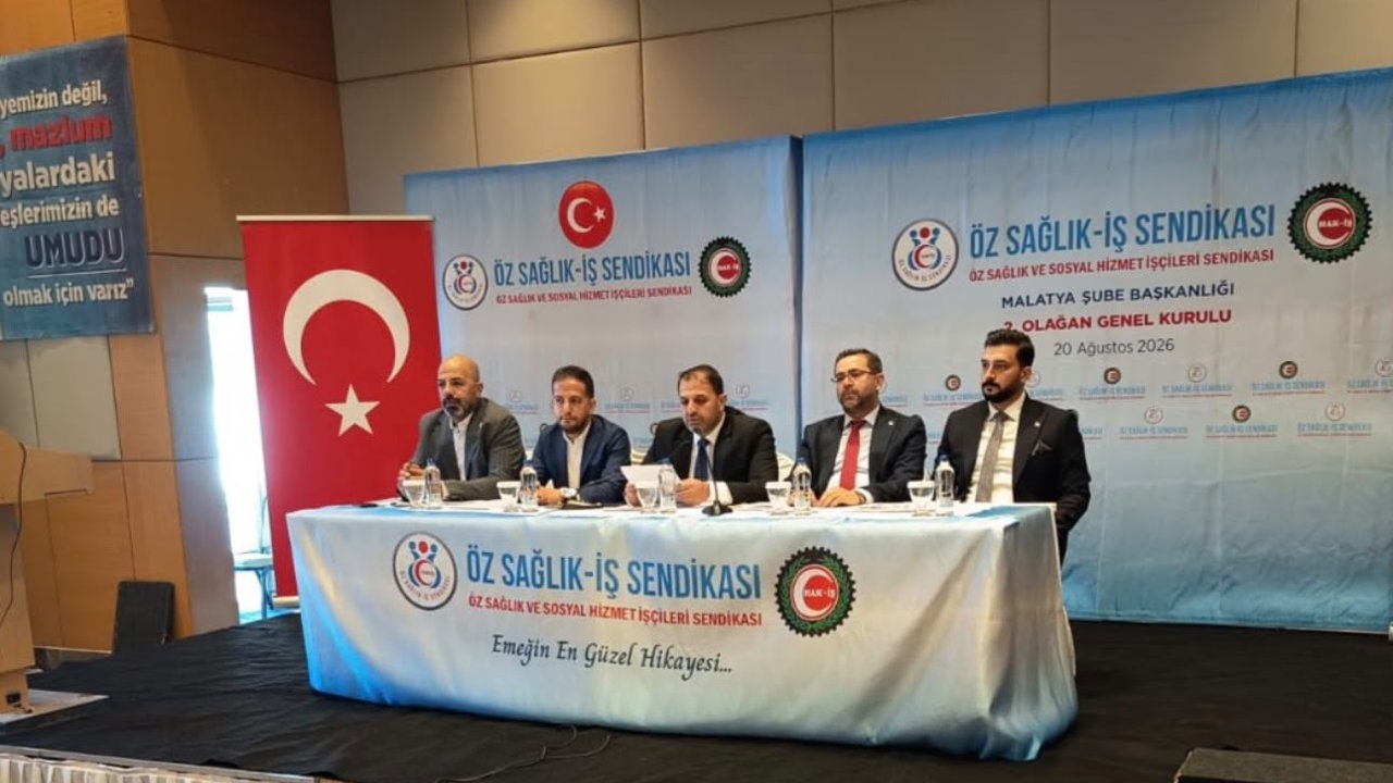 Öz Sağlık-İş Malatya Şubesi’nde Türkoğlu Güven Tazeledi
