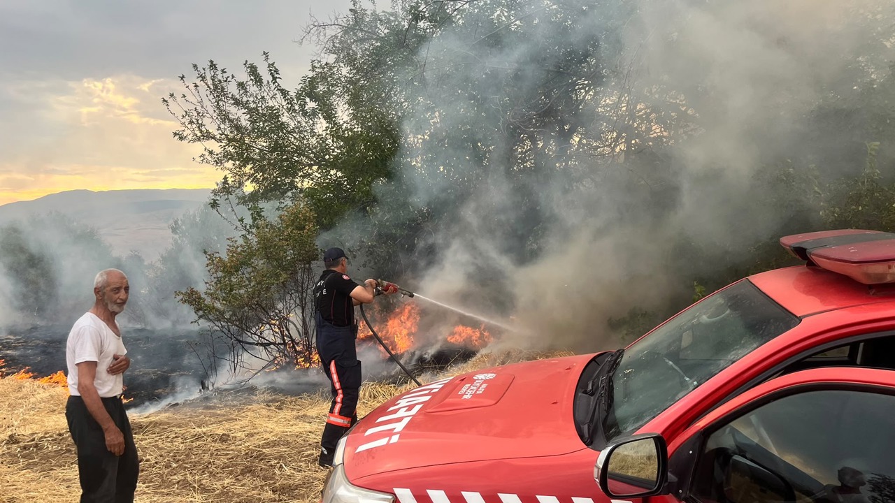 Malatya’da Beside Yangın