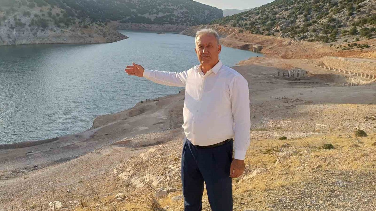 Araban Ardıl Barajı’nda su seviyesi düştü

