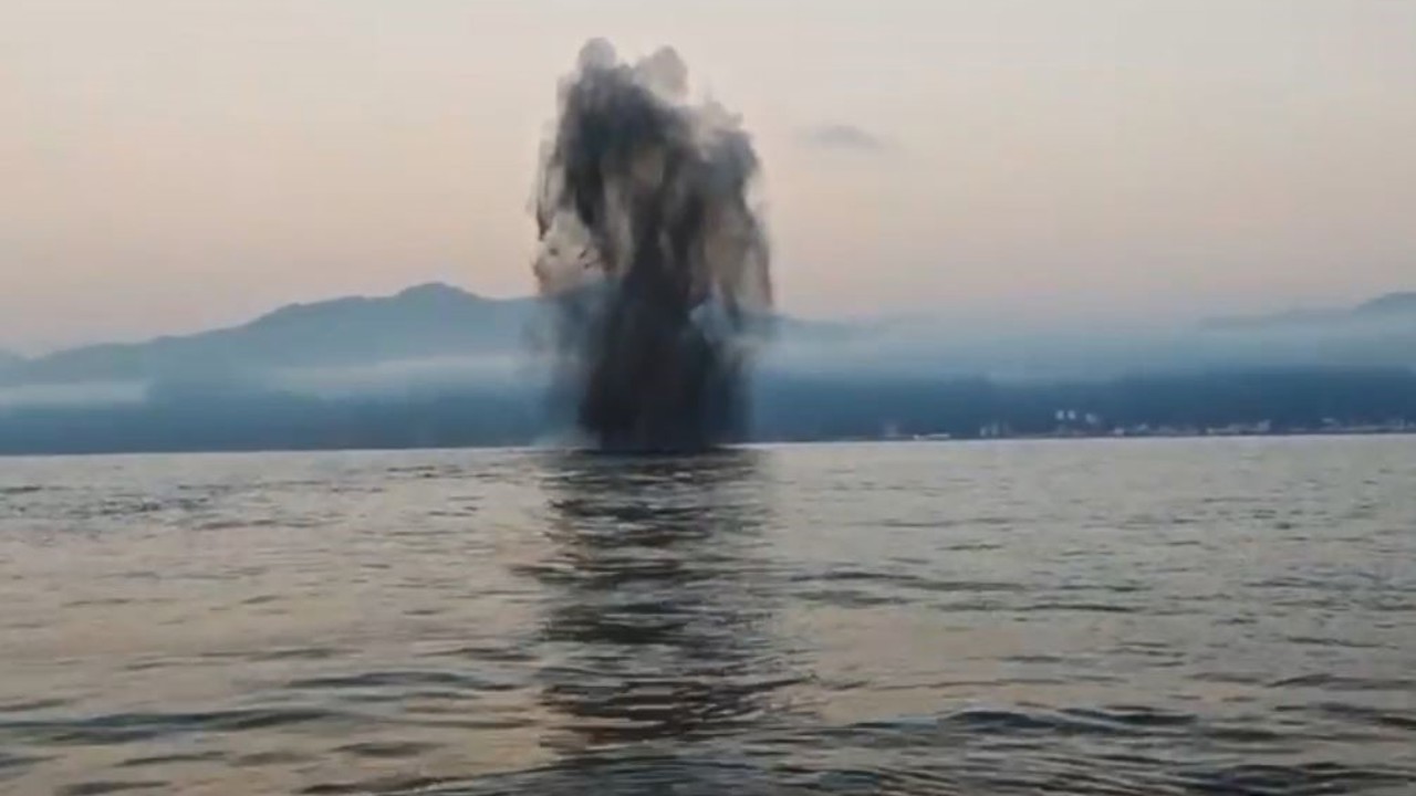 Hopa açıklarındaki insansız deniz aracı kontrollü şekilde imha edildi
