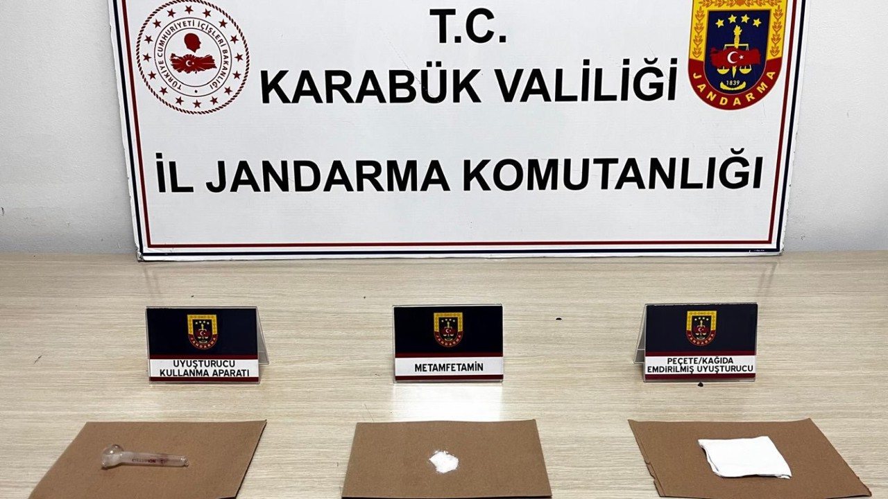 Karabük’te uyuşturucu ile yakalanan şahıs gözaltına alındı

