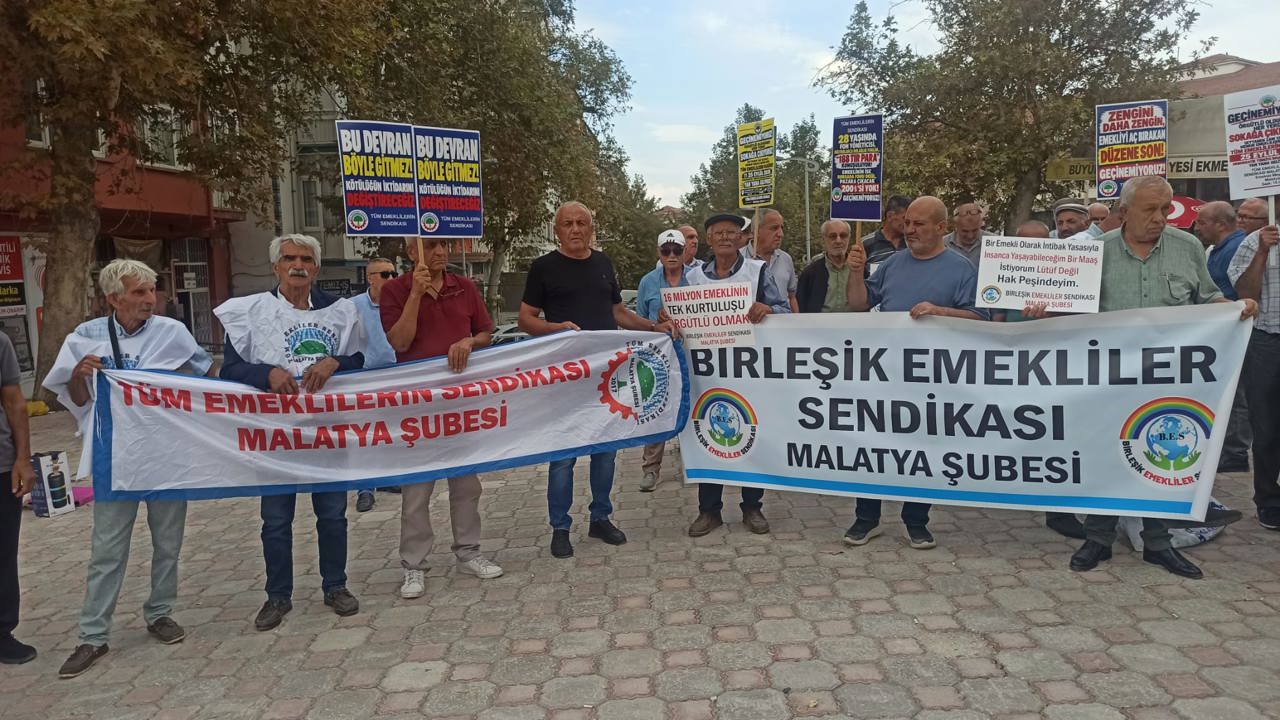 Malatya’da Emeklilerden Seyyanen Zam Çağrısı