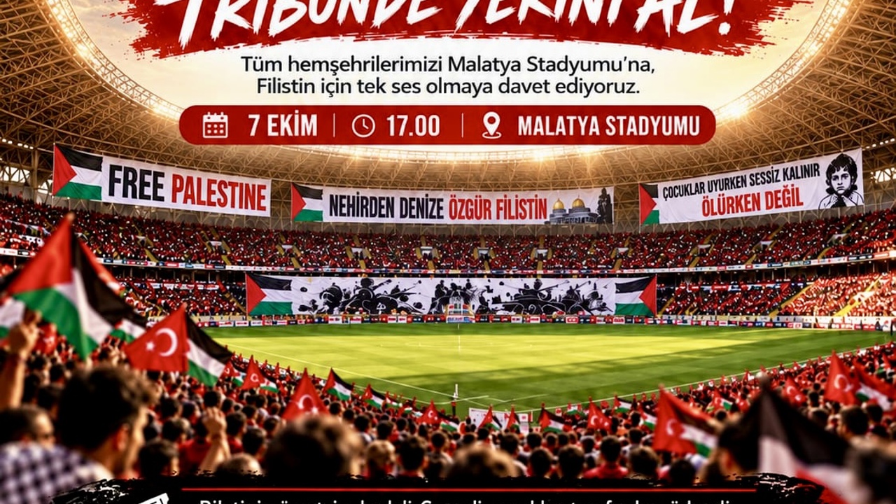 Yeşilyurtspor- Siirt Spor Maçında Gazze'ye Destek Mesajı Verilecek