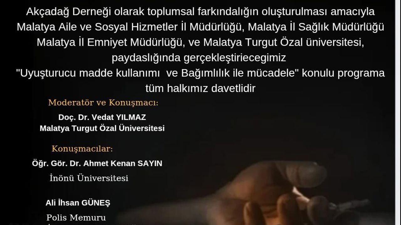 Malatya'da Uyuşturucuyla Mücadele İçin Güç Birliği