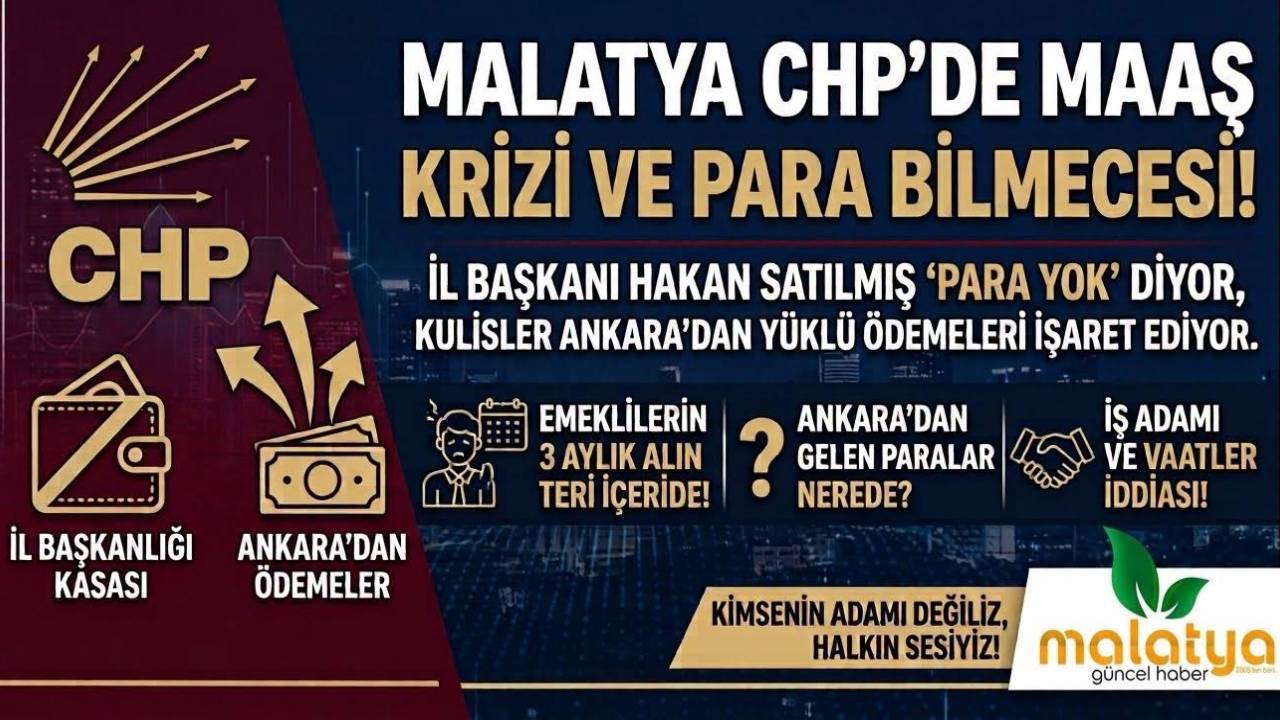 CHP Malatya İl Başkanlığı’nda Maaş ve Bütçe Kriz İddiası