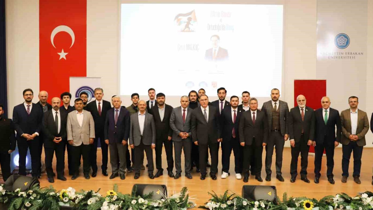 NEÜ’de Filistin ve Orta Doğu barışı konuşuldu

