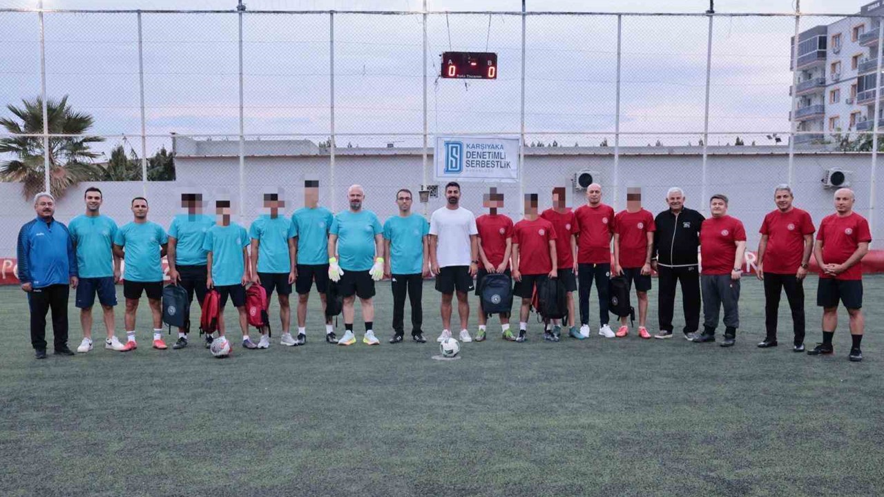 Denetimli serbestlik kapsamındaki gençler, protokolle sahada buluştu
