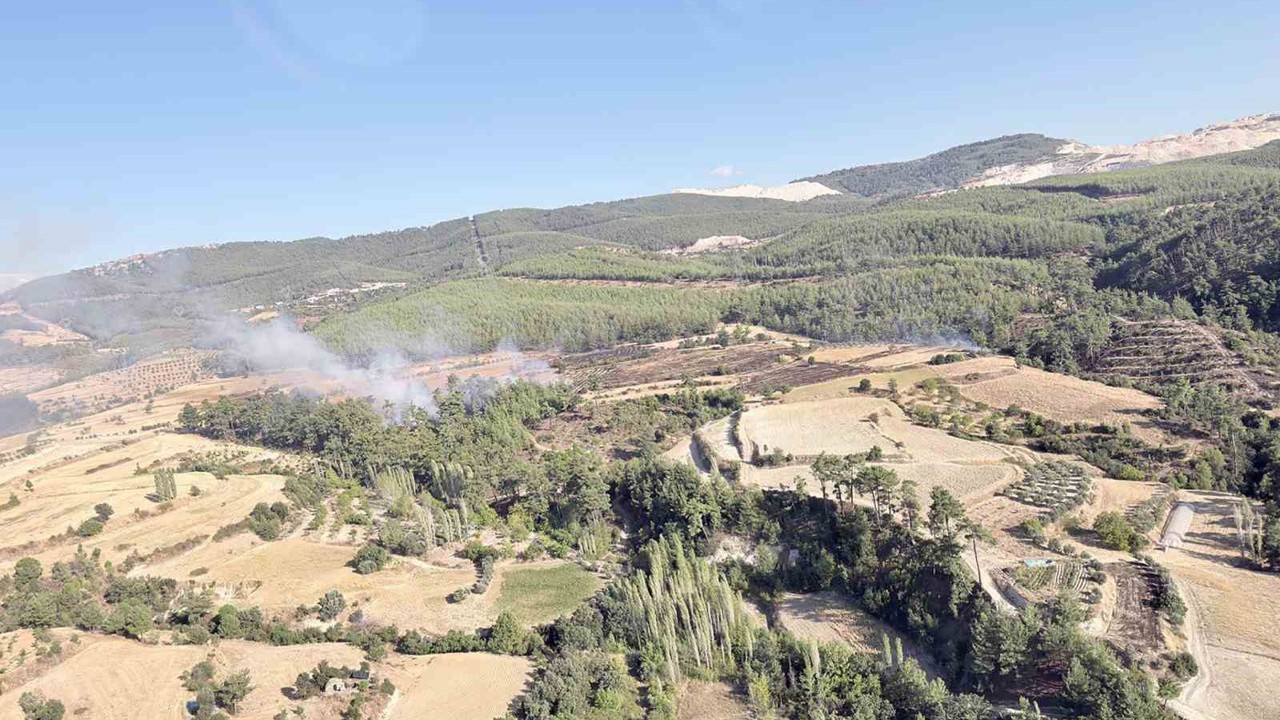 Kavaklıdere-Bozdoğan sınırındaki yangını kısa sürede söndürüldü
