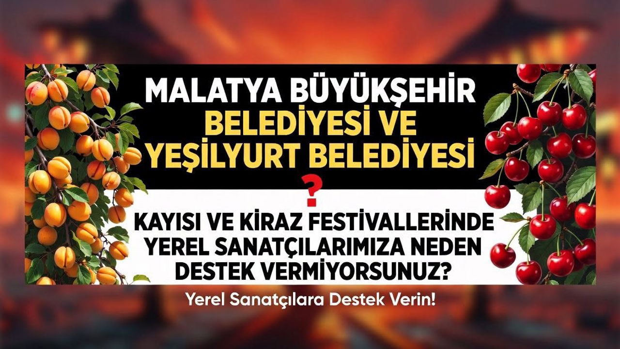 DIŞARIYA KESE SONUNA KADAR AÇIK, YEREL SANATÇIYA KAPILAR KAPALI! BELEDİYELER KİMİN YANINDA?