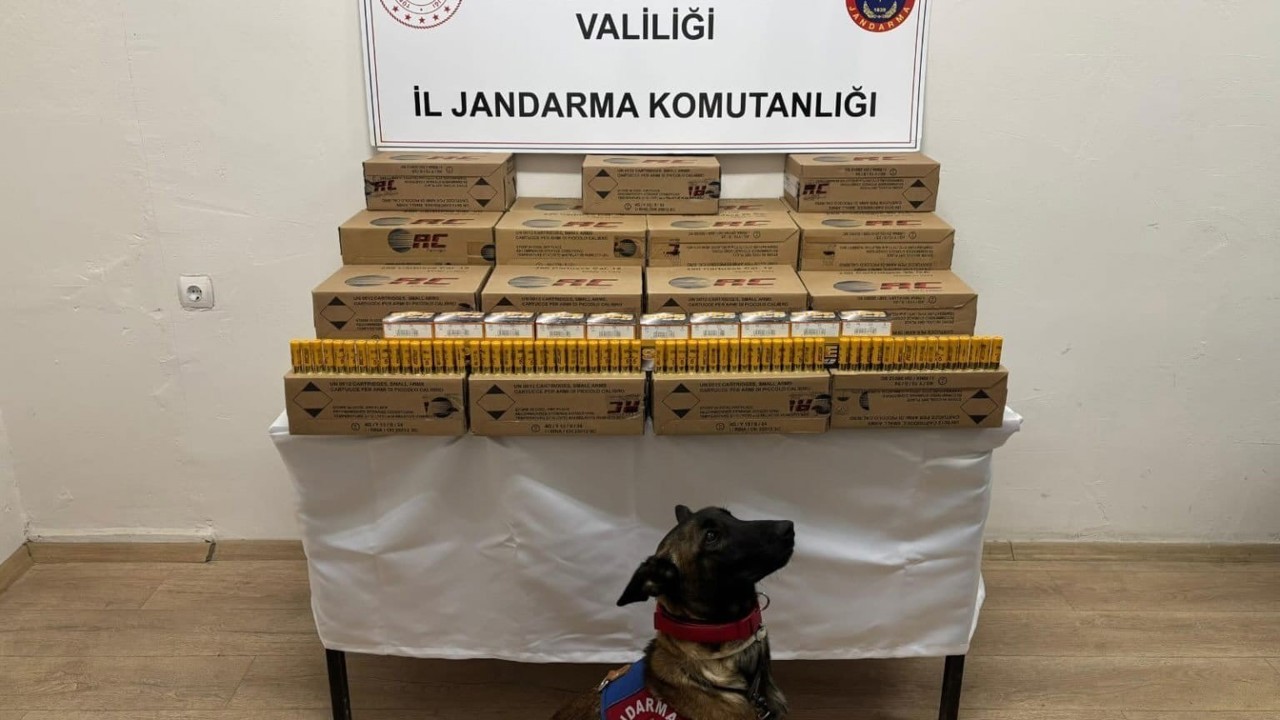 Jandarma 10 bin adet kaçak av tüfeği mermisi ele geçirdi
