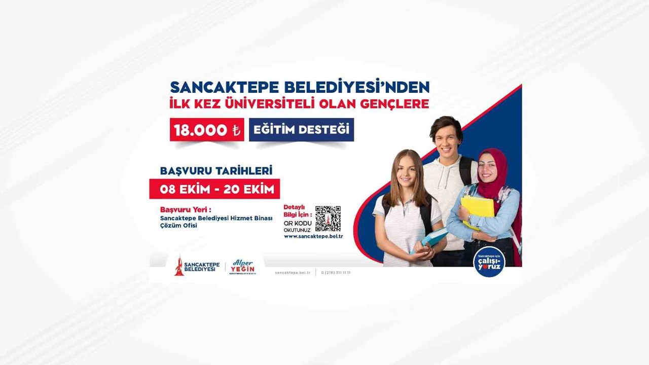 Sancaktepe Belediyesi’nden üniversite öğrencilerine eğitim desteği
