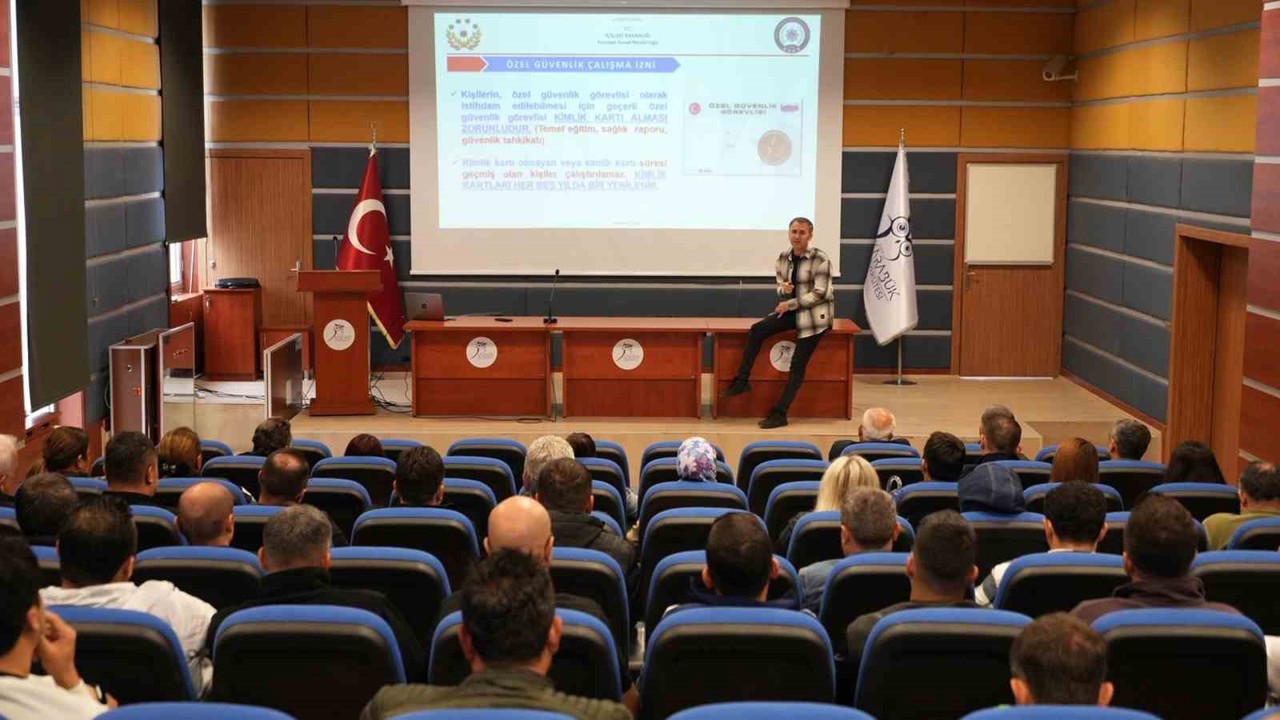 KBÜ’de güvenlik personellerine eğitim verildi
