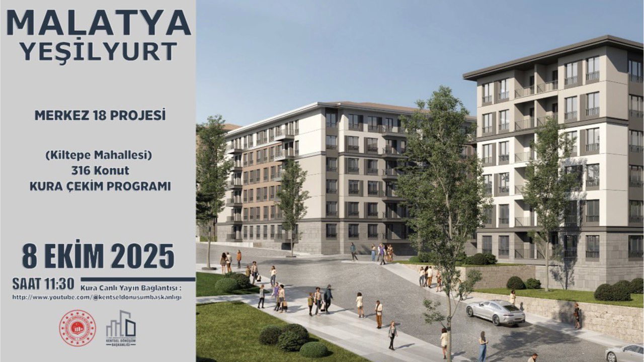 Malatya’da 535 Konut İçin Kura Çekimi Yapılacak