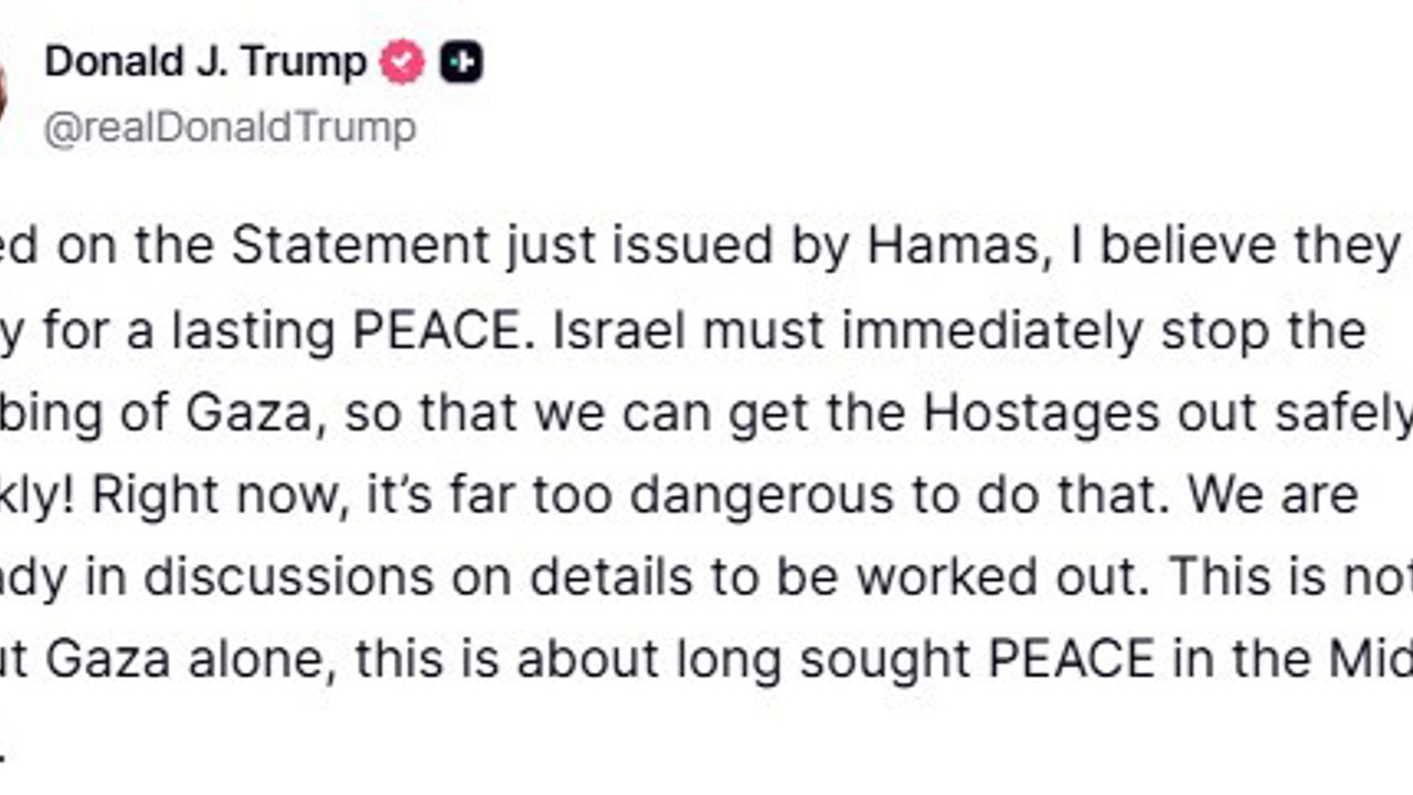Trump, Hamas’ın ateşkes planını kısmen kabul etmesini değerlendirdi: "Açıklamalarına bakılırsa, kalıcı bir barışa hazır olduklarına inanıyorum"
