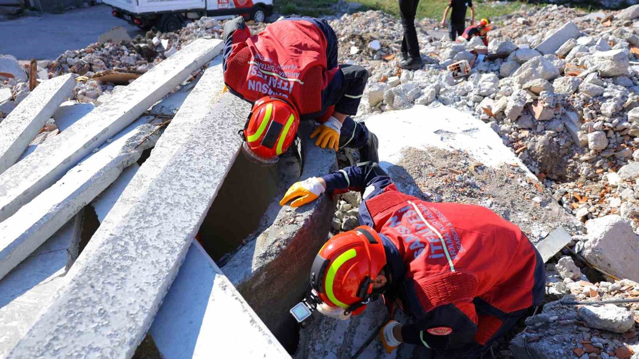 Samsun Büyükşehir’den nefes kesen tatbikat
