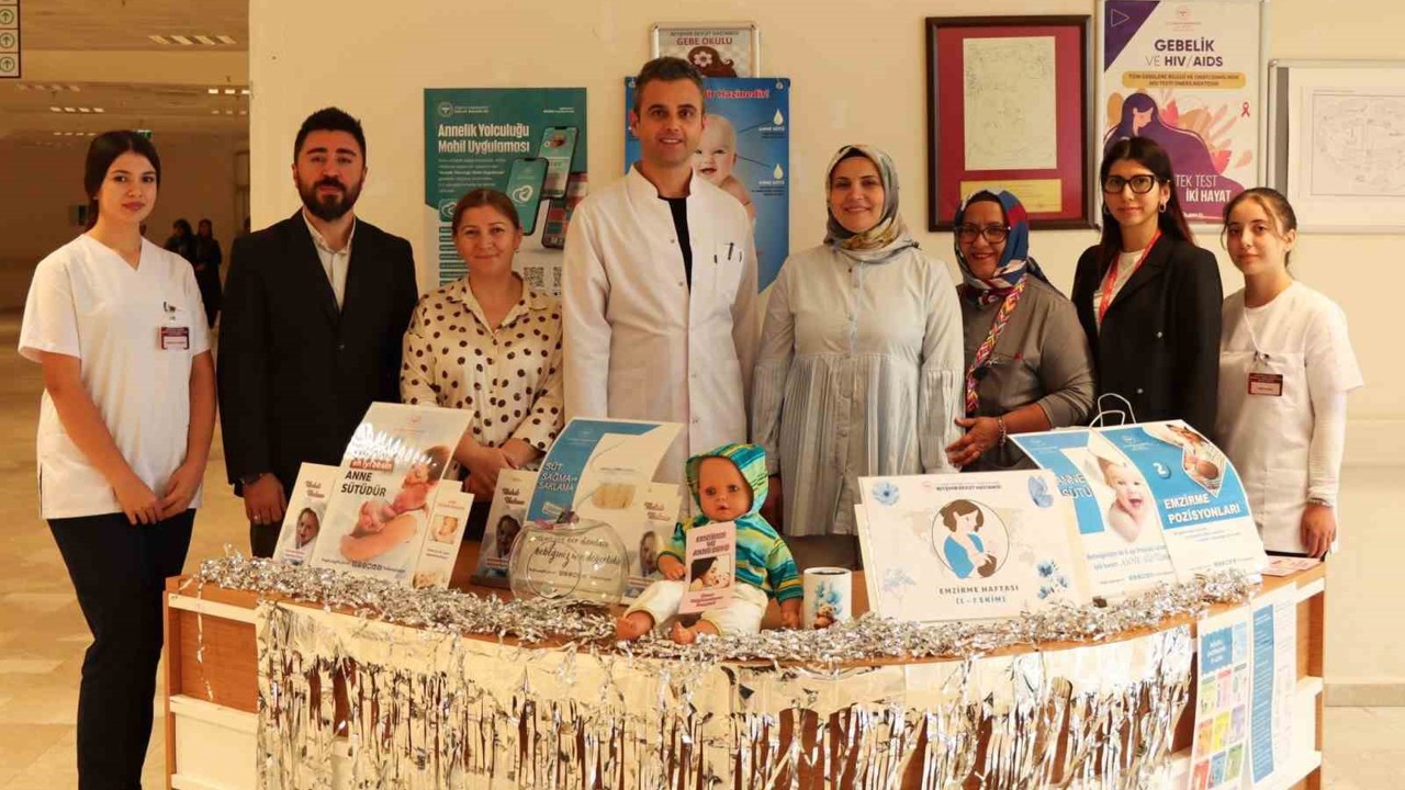 Beyşehir’de bebek dostu hastanede anne sütünün önemi anlatıldı
