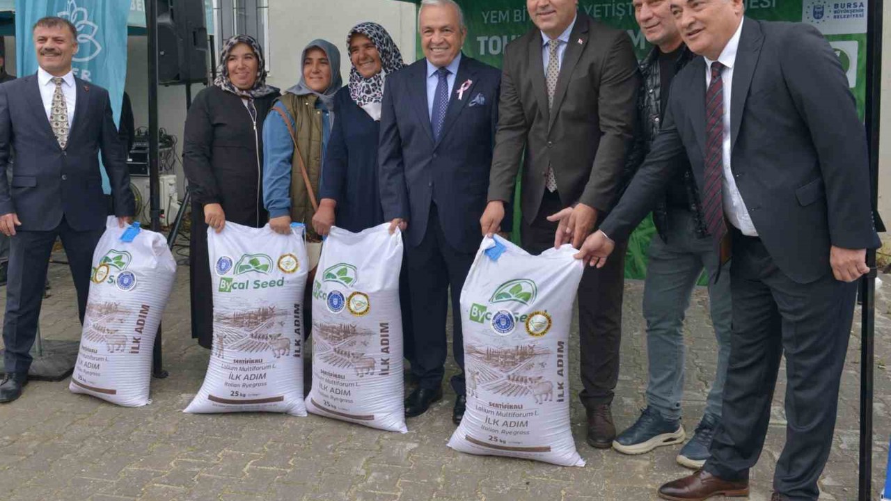 Bursa’da çiftçilere tohum desteği
