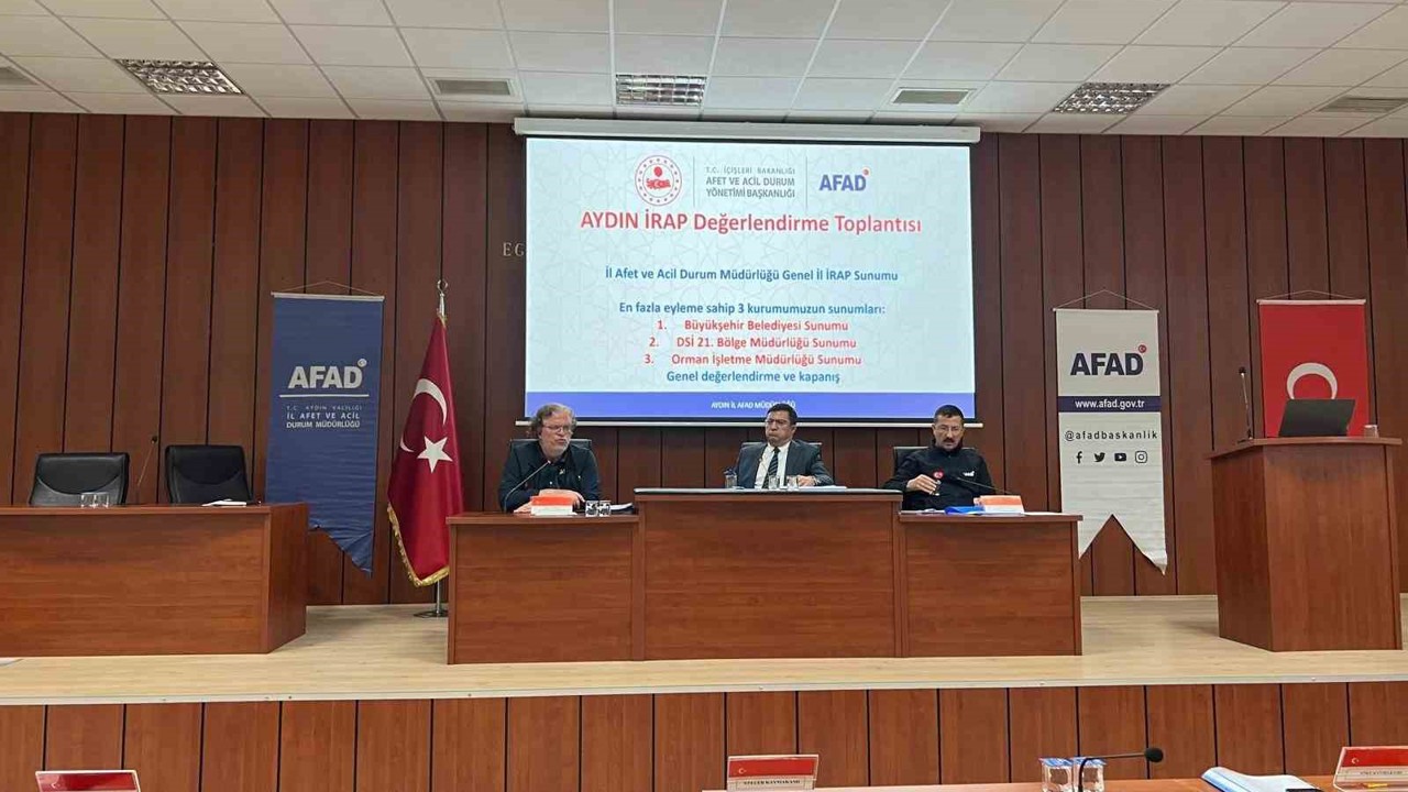 Aydın İl Afet ve Risk Azaltma Planı İzleme ve Değerlendirme Toplantısı yapıldı
