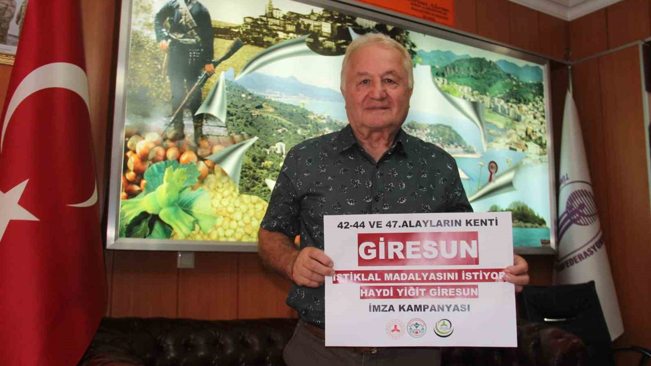 Giresun’a ’Yiğit’ unvanı için imza kampanyası başlatıldı
