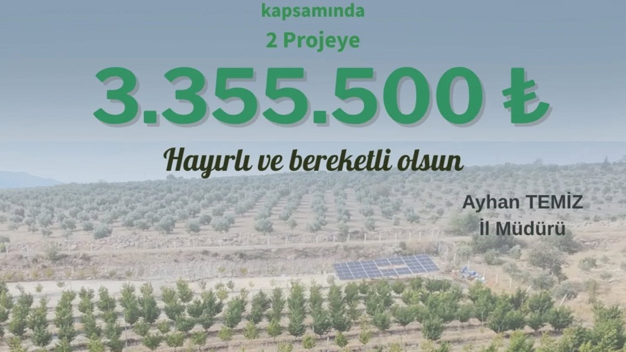 Aydın’da kırsal kalkınmaya 3 milyon TL destek
