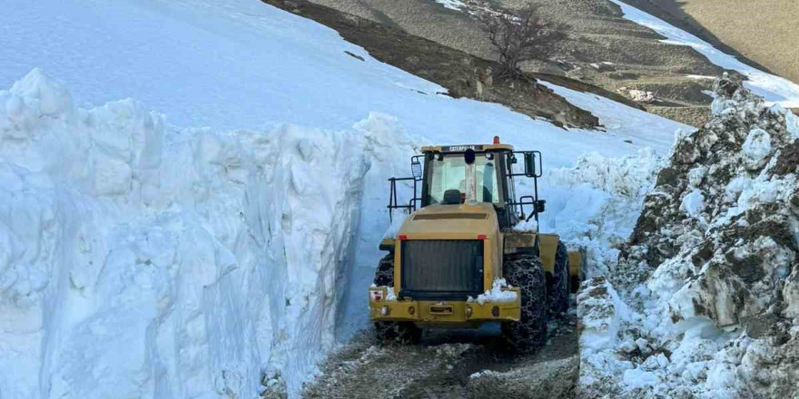 Başkale’de kar nedeniyle 5 aydır kapalı olan yol ulaşıma açıldı