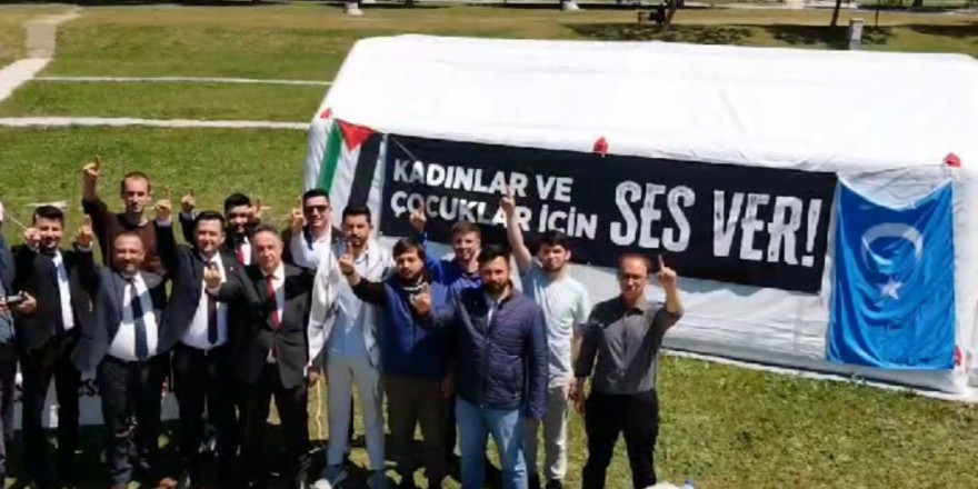 BBP’den Filistin destek çadırına ziyaret