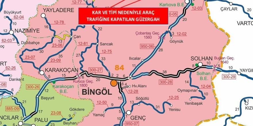 Bingöl-Erzurum karayolu trafiğe açıldı