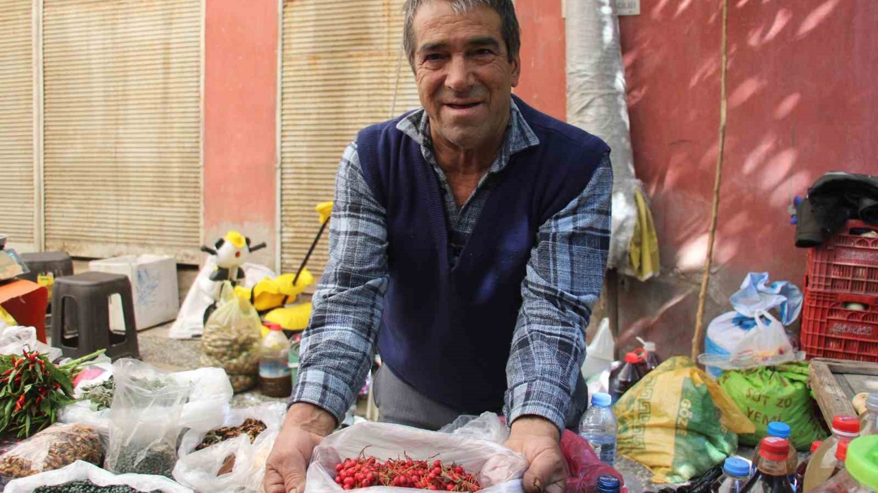 Sonbaharın kırmızısı kızılcık pazar tezgahlarında
