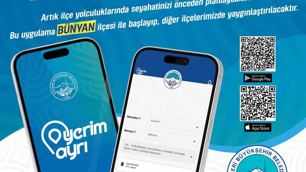 Kayseri’de ulaşımda ilk: ’Yerim Ayrı’ mobil uygulaması
