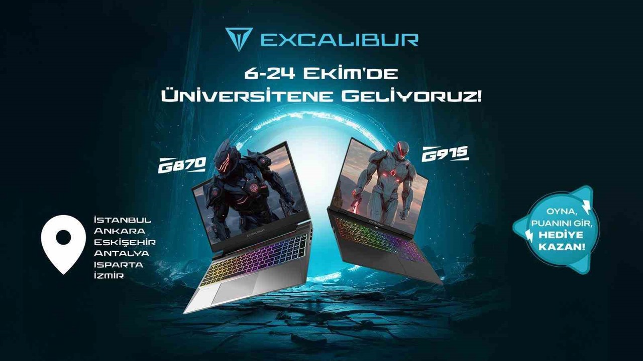 Excalibur, üniversite kampüslerinde gençlerle buluşuyor
