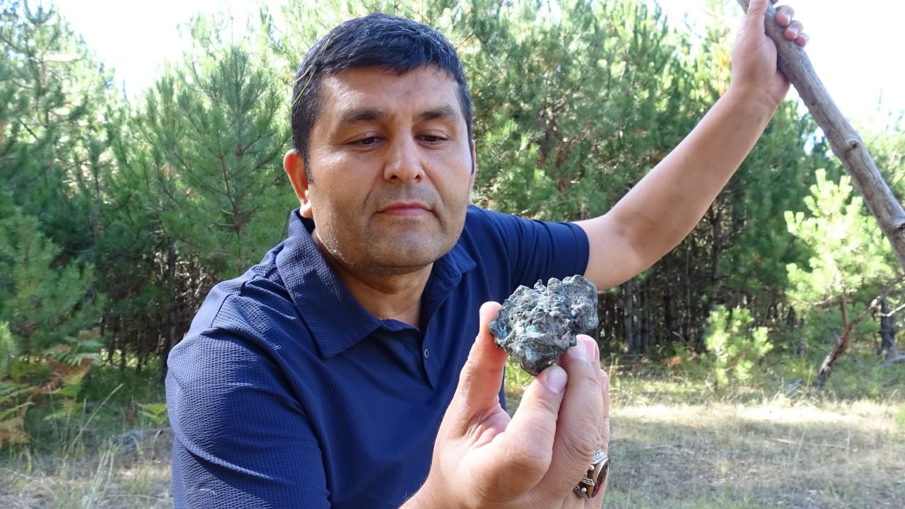 Mantar toplarken göktaşı buldu
