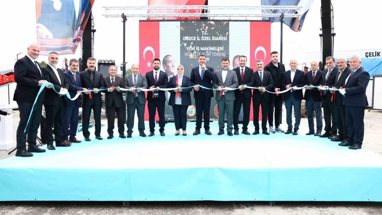 Düzce’de yeni 24 adet iş makinası hizmete alındı
