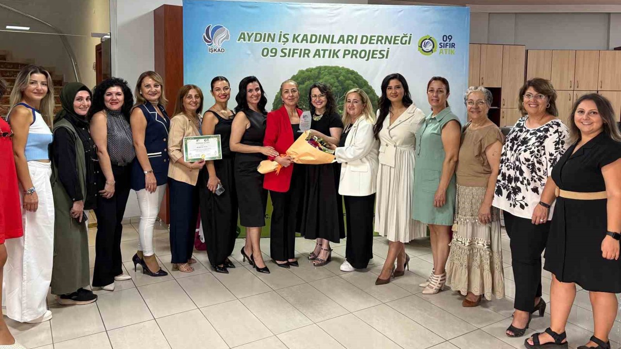 Aydın’daki iş kadınlarının "09 Sıfır Atık Projesi" tamamlandı

