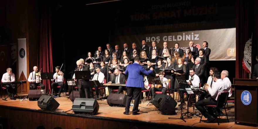 Çorum Belediyesi TSM Korosu’ndan muhteşem konser