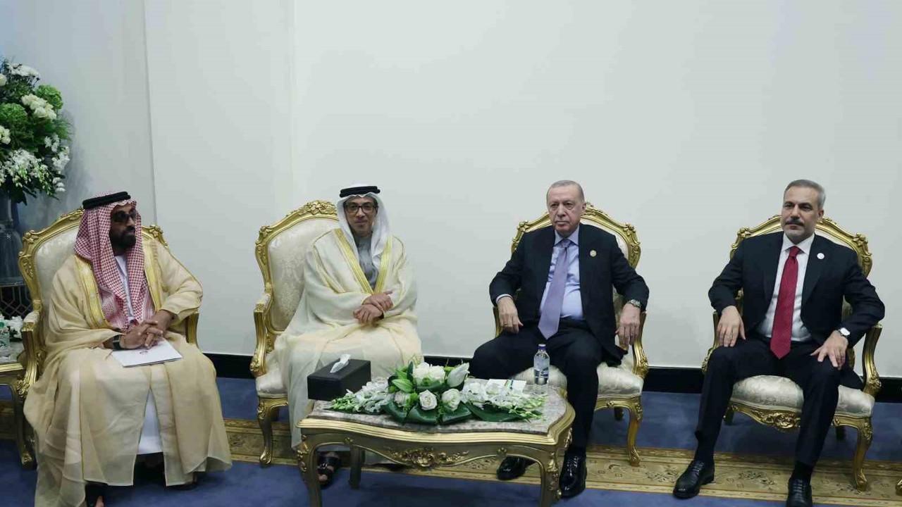 Cumhurbaşkanı Erdoğan, BAE Devlet Başkan Yardımcısı Al Nahyan ile görüştü
