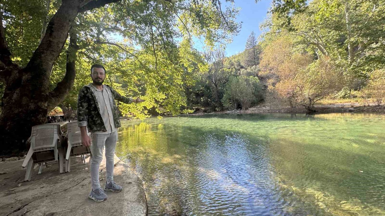 Antalya’da yazın tamamen kuruyan Üzümdere Irmağı yağışlarla yeniden suya kavuştu
