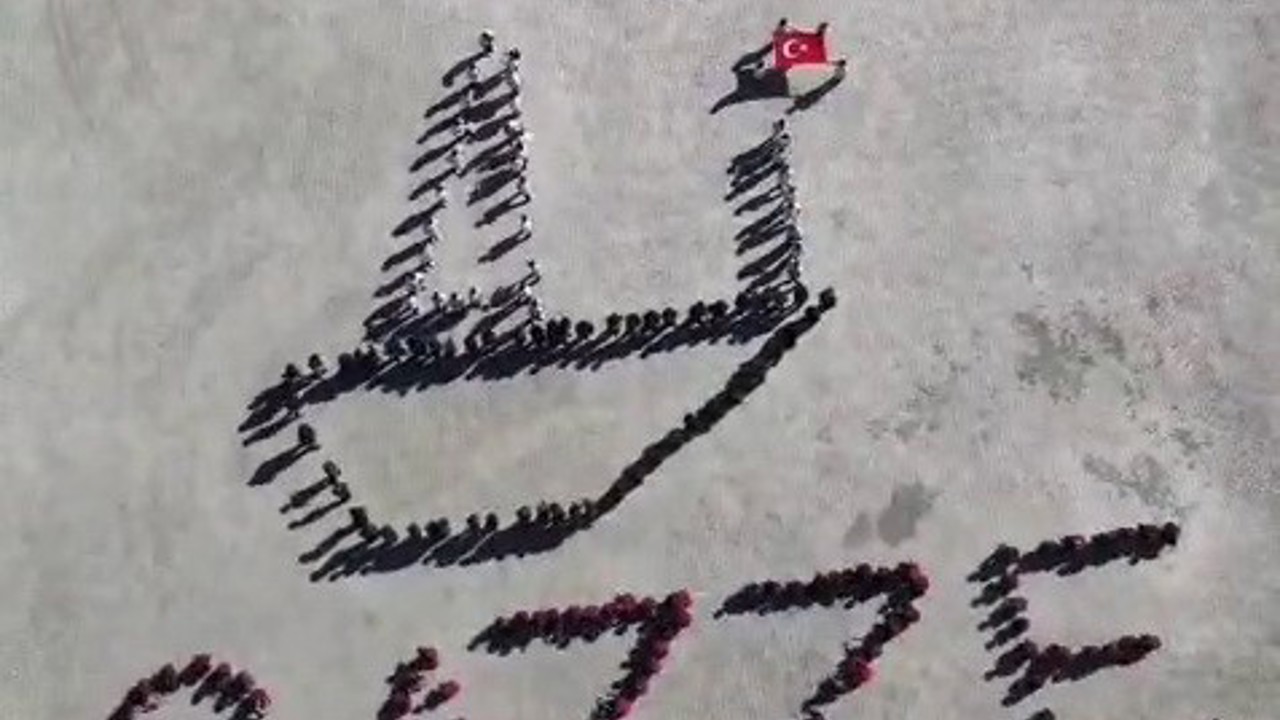 Öğrencilerden Gazze’ye destek mesajı
