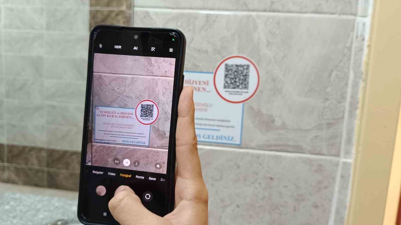 Diyarbakır’da hastane temizliğinde QR kodlu dönem başladı
