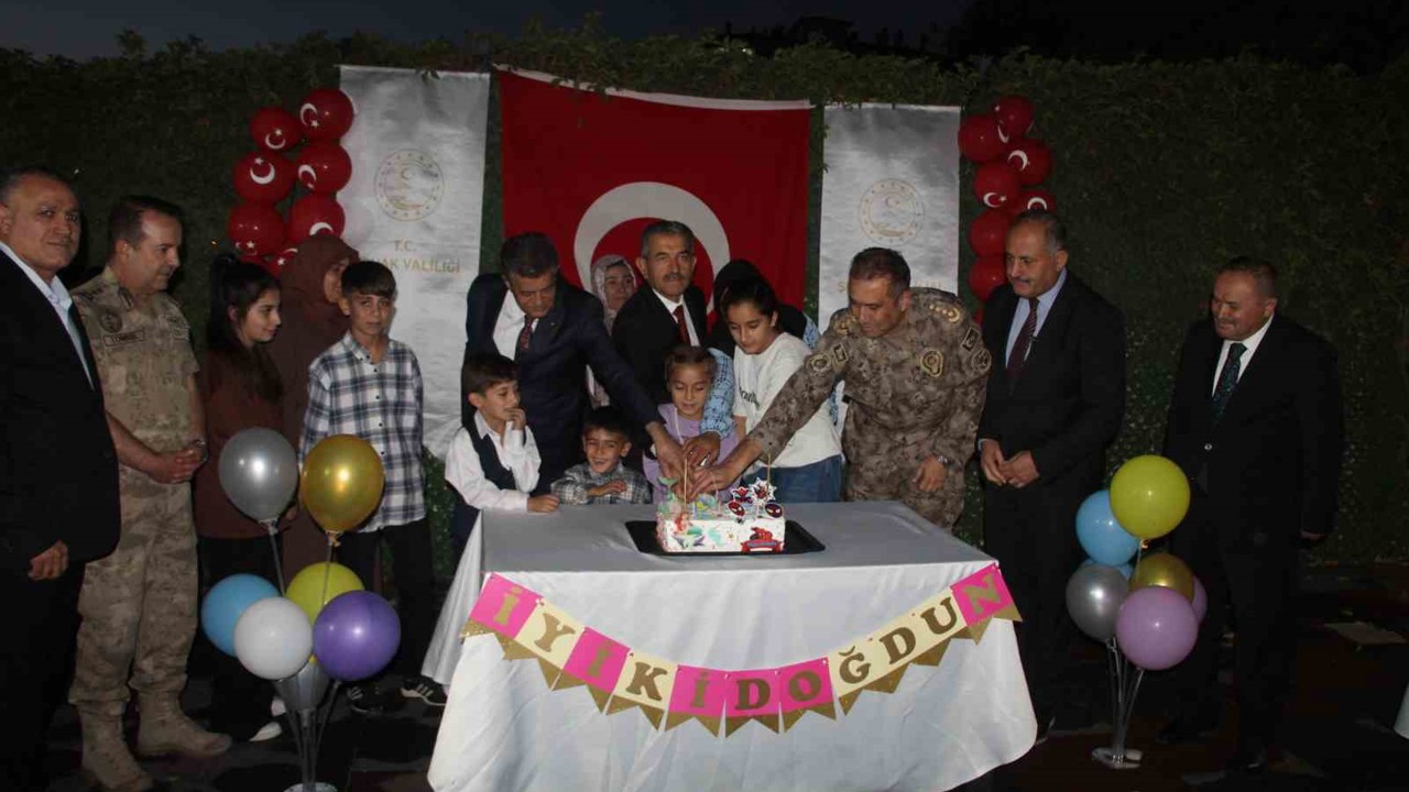 Şırnak’ta şehit çocuklarına doğum günü kutlaması
