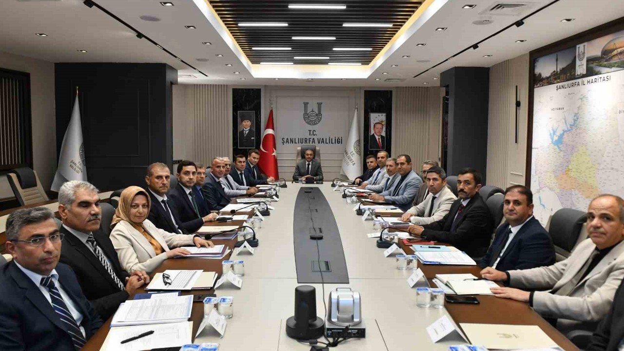 Şanlıurfa’da eğitimin genel durumu ele alındı
