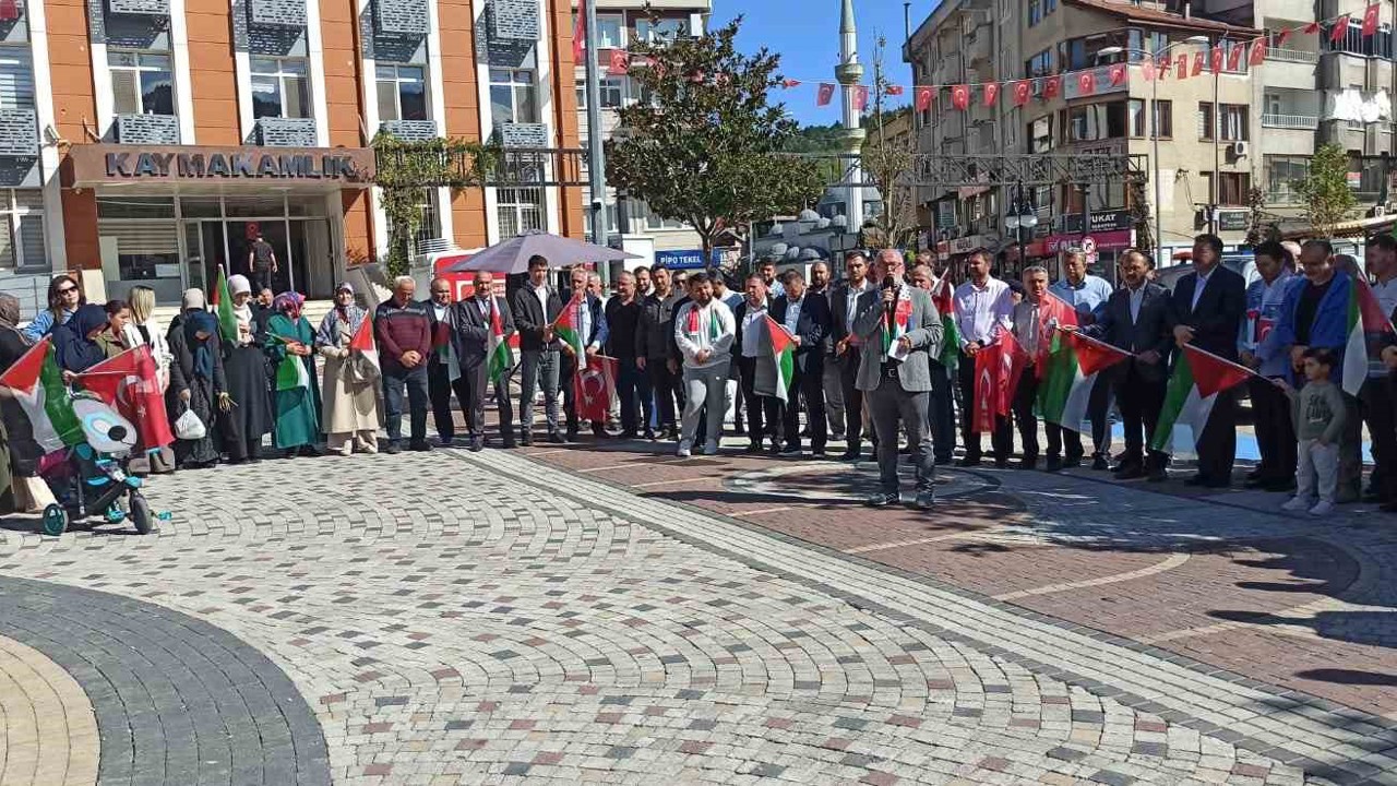 Devrek’ten Filistin’e destek, "Gazze bizim vicdanımızdır"
