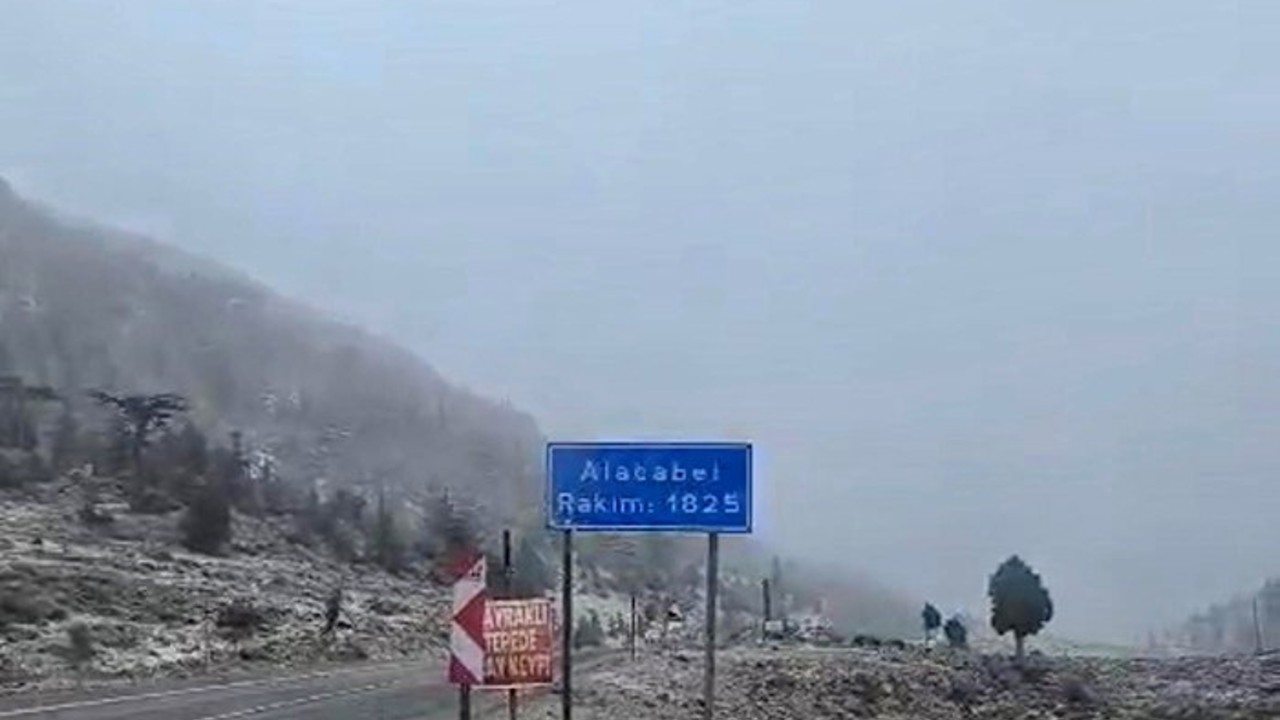 Alacabel’e yılın ilk karı yağdı

