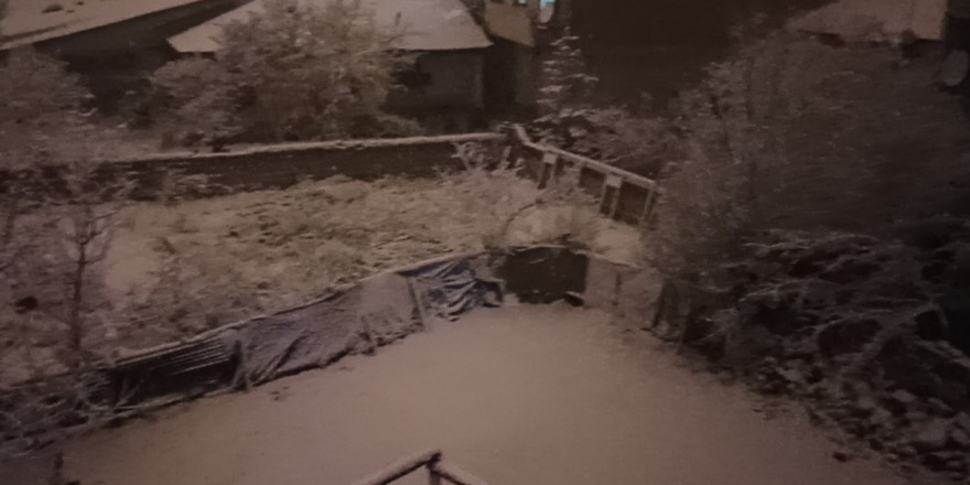 Erciş’te Mart ayında kar yağışı