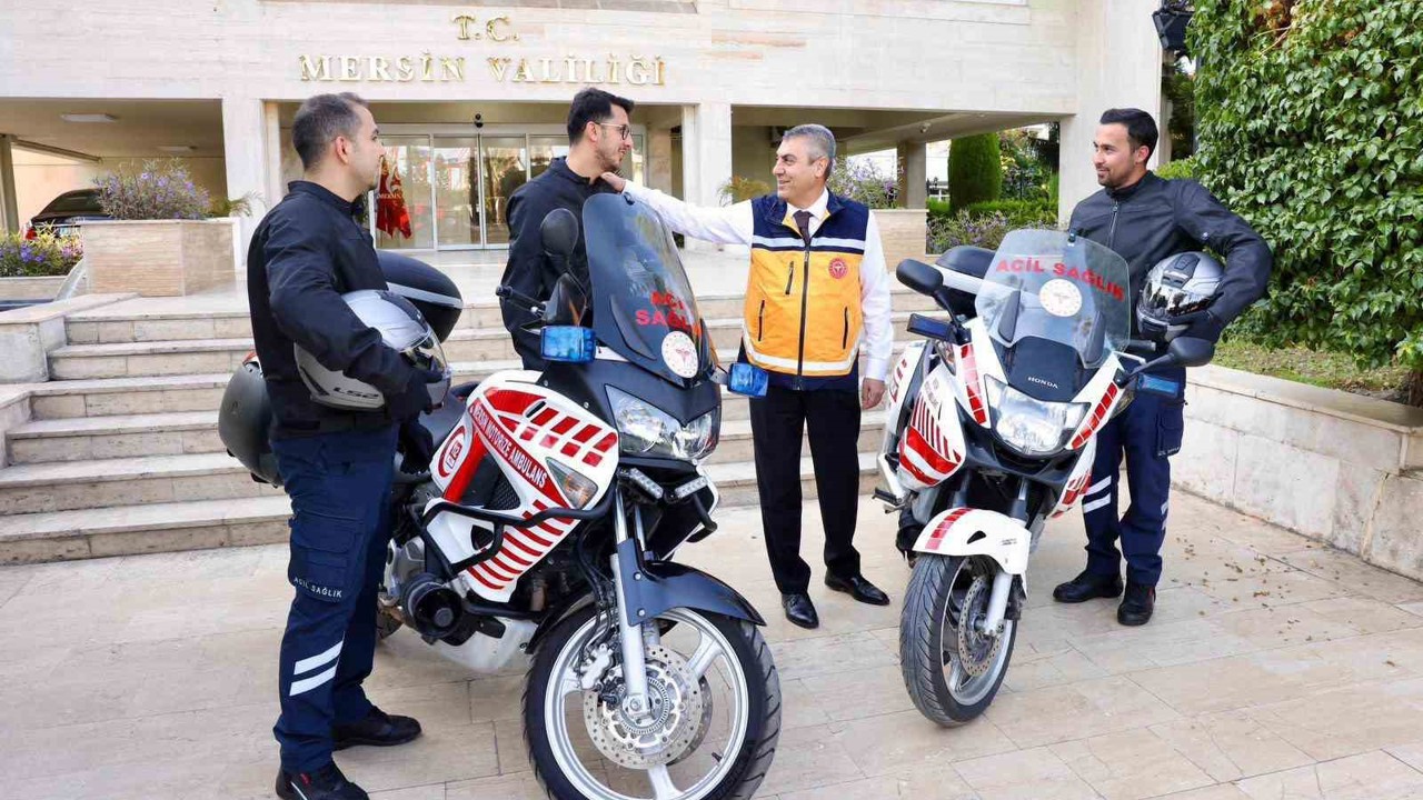 Mersin’de motorize ambulanslar hizmete girdi
